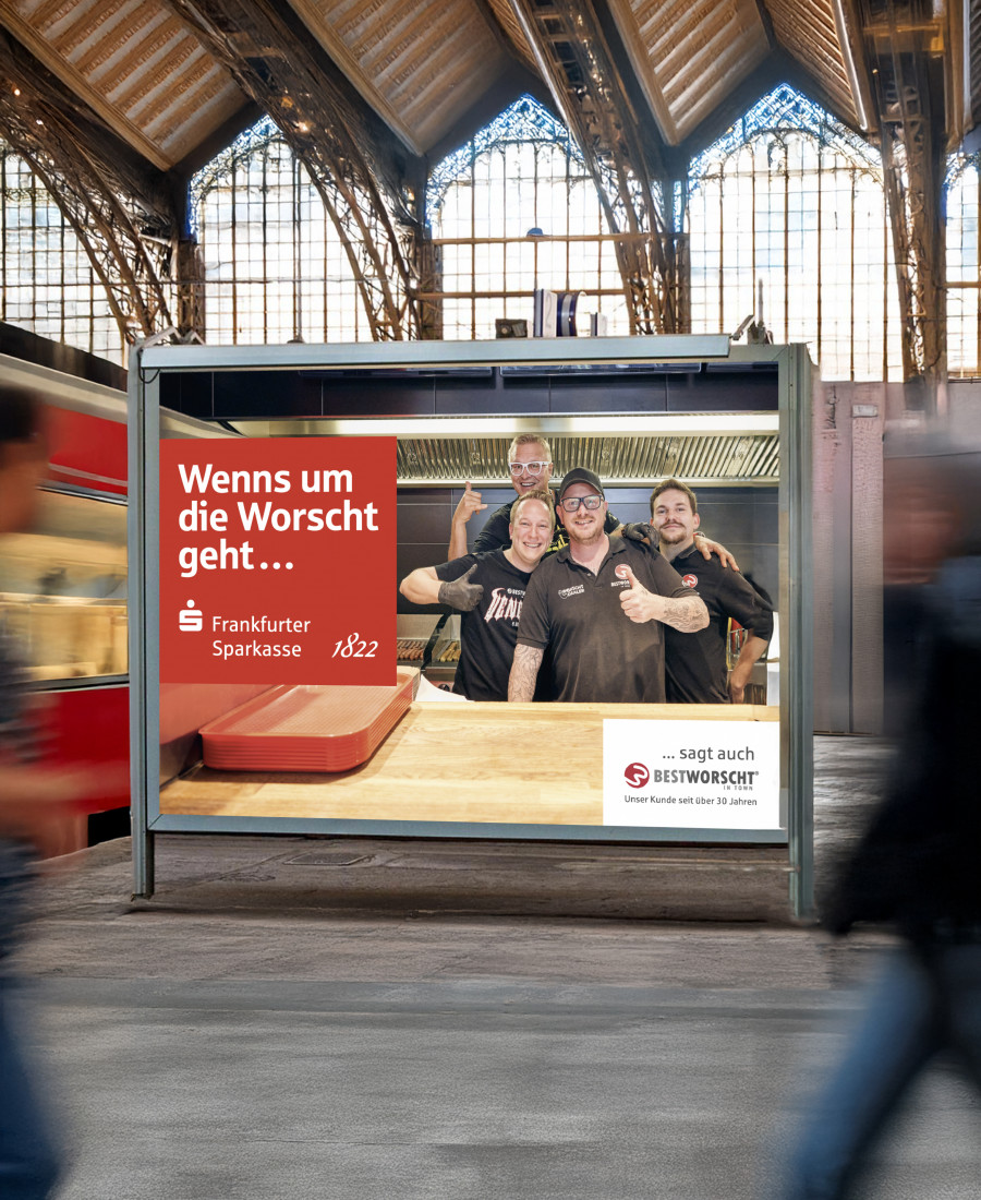 Beispiel Kampagne | Frankfurter Sparkasse und Bestworscht